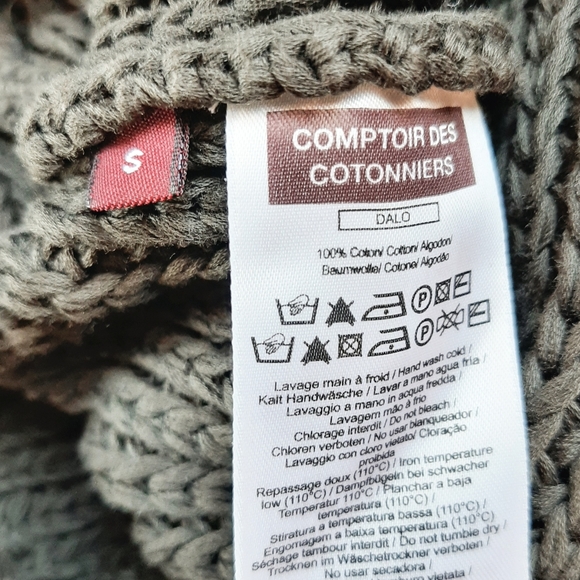 Comptoir Des Cotonniers Brown Knit Sweater Size Small - Picture 10 of 10